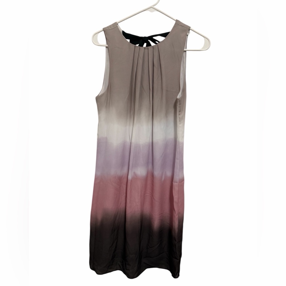 H&M Ombre Midi Dress in Cream, Pink, and Black